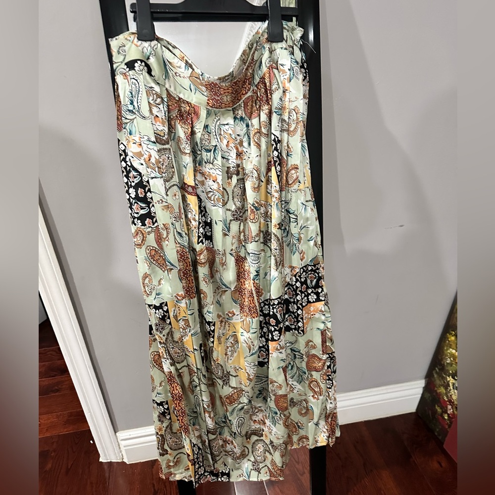 Floral Patchwork Maxi skirt